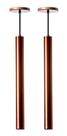 Kit 2 Pendentes Tubo Cilindro Alumínio 40cm Kit 2 Pendentes Tubo Cilindro Alumínio 40cm