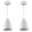 Kit 2 Pendentes Vegas Premium Gourmet em Aluminio Branco