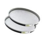 Kit 2 Peneira de Aço Tela Trancada 25cm Fubá Farinha Tapioca