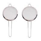 Kit 2 Peneira de Inox 16cm com Cabo Preparos na Cozinha Coar