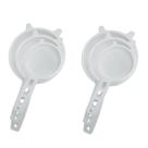 Kit 2 Peneiras / Coador De Plástico Com 3 Pecas 7 9 E 11cm