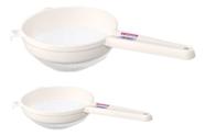 Kit 2 Peneiras Tela Nylon Sanremo Tamanhos 18,5 E 14,5 Cm
