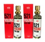 Kit 2 Perfume Masculino 521 Young For Him Amakha Paris 15ml
