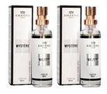 Kit 2 Perfume Mystere Feminino Amakha Paris 15ml Bolsa Bolso