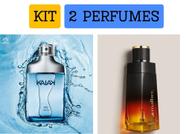 Kit 2 perfumes 1 Kaiak Natura + 1 Malbec X Refrescante dia e noite Presente mais vendido
