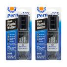 Kit 2 Permatex Epoxi Cola Plástico Preta Parachoque Tanques