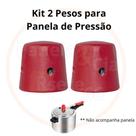 KIT 2 PESOS centrais (pino) modelo comum para panela de pressão 2,5 à 20 Litros