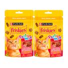 Kit 2 Petisco Friskies para Gatos Party Mix Sabor Cordeiro e Carne Suína 40g