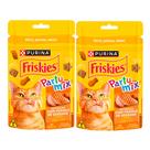 Kit 2 Petisco para Gato Friskies Party Mix Sabor Frango, Fígado e Peru 40g