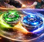 Kit 2 Pião Tornado Beyblade Led com Lançador e Arena