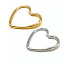 Kit 2 Piercing Orelha Daith Clips Coração Aço Cirúrgico prata Unissex lóbulo Helix Kit 2 Piercing Orelha Daith Clips Coração Aço Cirúrgico prata Unissex lóbulo Helix