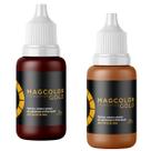 Kit 2 Pigmentos Micropigmentação Mag Color Gold Castanho 5ml