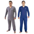 Kit 2 Pijama Longo Masculino Adulto Manga Longa Inverno