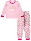 Kit 2 Pijamas Feminino Infantil Menina Inverno em Meia Malha Estampado