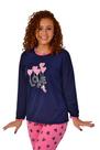 KIT 2 Pijamas Feminino Inverno Manga Longa Malha Atacado