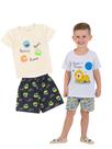 Kit 2 Pijamas Infantil Menino Verão em Meia Malha Estampado Kit 2 Pijamas Infantil Menino Verão em Meia Malha Estampado