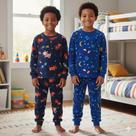 Kit 2 Pijamas Infantil Soft Plush Frio Inverno Quentinho Brilha no Escuro Tamanho 1 ao 14