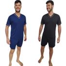 Kit 2 Pijamas Masculino Manga curta Short de Verão