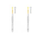 Kit 2 Pinça Depilação Canelada Reta 9cm 2341.303 Solingen