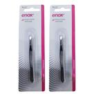 Kit 2 Pinça Design Sobrancelha Ponta Diagonal 673 - Enox