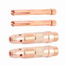 Kit 2 Pinça Para Tocha Tig 2,4mm 10N24 + 2 Porta Pinça / Corpo Fixador Difusor Da Pinça Tig 2,4mm - Brax
