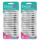 Kit 2 Pinça Reta Para Design De Sobrancelhas 12Un - Doctor Z