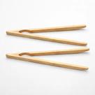Kit 2 Pinças Culinárias Pegadores Em Bambu Natural Luxo