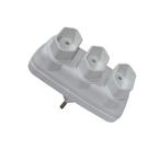 Kit 2 Pino Macho 3 Saidas (Novo) Bipolar 10A Branco - Ilumi