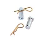 Kit 2 Pino Trava 55mm Suporte de Towbar + trava R - Zincada