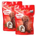 Kit 2 Pipoca Senhora Pipoca Sabor Chocolate e Coco 90g Kit 2 Pipoca Senhora Pipoca Sabor Chocolate e Coco 90g