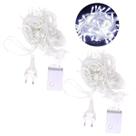 Kit 2 Pisca 200 Led Branco Fio 8,5m Decoração Festa Natal