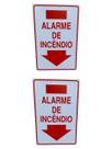 KIT 2 Placa DE Sinalização ALARME DE INCENDIO 20 X 30 CM KIT 2 Placa DE Sinalização ALARME DE INCENDIO 20 X 30 CM