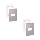 Kit 2 Placa/Espelho 4X2 2 Modulos Axis Grey S730101224 Orion