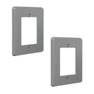 Kit 2 Placa Espelho 4x2 Cinza Silentoque 8503 Pial Kit 2 Placa Espelho 4x2 Cinza Silentoque 8503 Pial