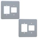 Kit 2 Placa Espelho 4x4 2+3 Postos Silentoque 8523 Pial Cz
