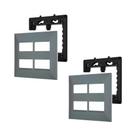 Kit 2 Placa/Espelho 4X4 4 Mod 618514CZ Pial Plus+ Legrand Kit 2 Placa/Espelho 4X4 4 Mod 618514CZ Pial Plus+ Legrand