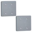 Kit 2 Placa / Espelho 4X4 Cega Silentoque Pial Cor Cinza Kit 2 Placa / Espelho 4X4 Cega Silentoque Pial Cor Cinza
