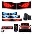 Kit 2 Placa Grande C Olhos Led Imagens Carro Caminhão 60x12