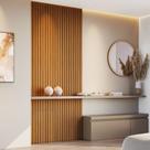 Kit 2 Placas de Painel Ripado Milão 250cm X 58cm X 3,3mm (rende 2,9m²) Ecorevest