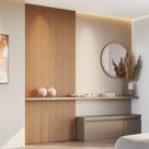 Kit 2 Placas de Painel Ripado Tóquio 250cm x 58cm x 3,3mm (Rende 2,9m²) Ecorevest Marrom/Itapuã Kit 2 Placas de Painel Ripado Tóquio 250cm x 58cm x 3,3mm (Rende 2,9m²) Ecorevest Marrom/Itapuã