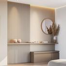 Kit 2 Placas de Painel Ripado Toronto 250cm X 58cm X 3,3mm (rende 2,9m²) Ecorevest