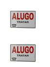 KIT 2 PlacaS DE Sinalização 30x20 FRASE Alugo, locação KIT 2 PlacaS DE Sinalização 30x20 FRASE Alugo, locação