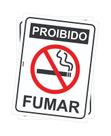 Kit 2 Placas de Sinalização - Aviso: Proibido Fumar 15x20 cm