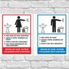 Kit 2 placas / MANTENHA O BAHEIRO LIMPO - masculino e feminino (15x20)cm Kit 2 placas / MANTENHA O BAHEIRO LIMPO - masculino e feminino (15x20)cm