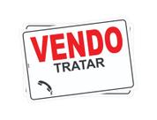 Kit 2 Placas Sinalização Informação Vendo Vender Imóvel Tratar Telefone