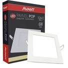 Kit 2 Plafon Quadrado Embutir 6w 12x12cm Branco Neutro 4000k Kit 2 Plafon Quadrado Embutir 6w 12x12cm Branco Neutro 4000k