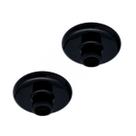 Kit 2 Plafon Simples Redondo Rosqueado E27 14,5cm Preto