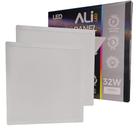 Kit 2 Plafons Led Embutir Quadrado 32W 6500K (Branco Frio) 2720L Bivolt Termo EcoPanel ALI-1PF008 ALI