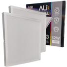 Kit 2 Plafons Led Sobrepor Quadrado 32W 6500K (Branco Frio) 2240L Bivolt Termo EcoPanel ALI-1PF007 ALI
