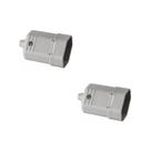 Kit 2 Plug 2P 10A 250V Femea Cinza Margirius